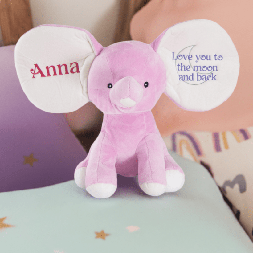 Fundy the Dumble Stuffed Elephant - Lavender - Plush