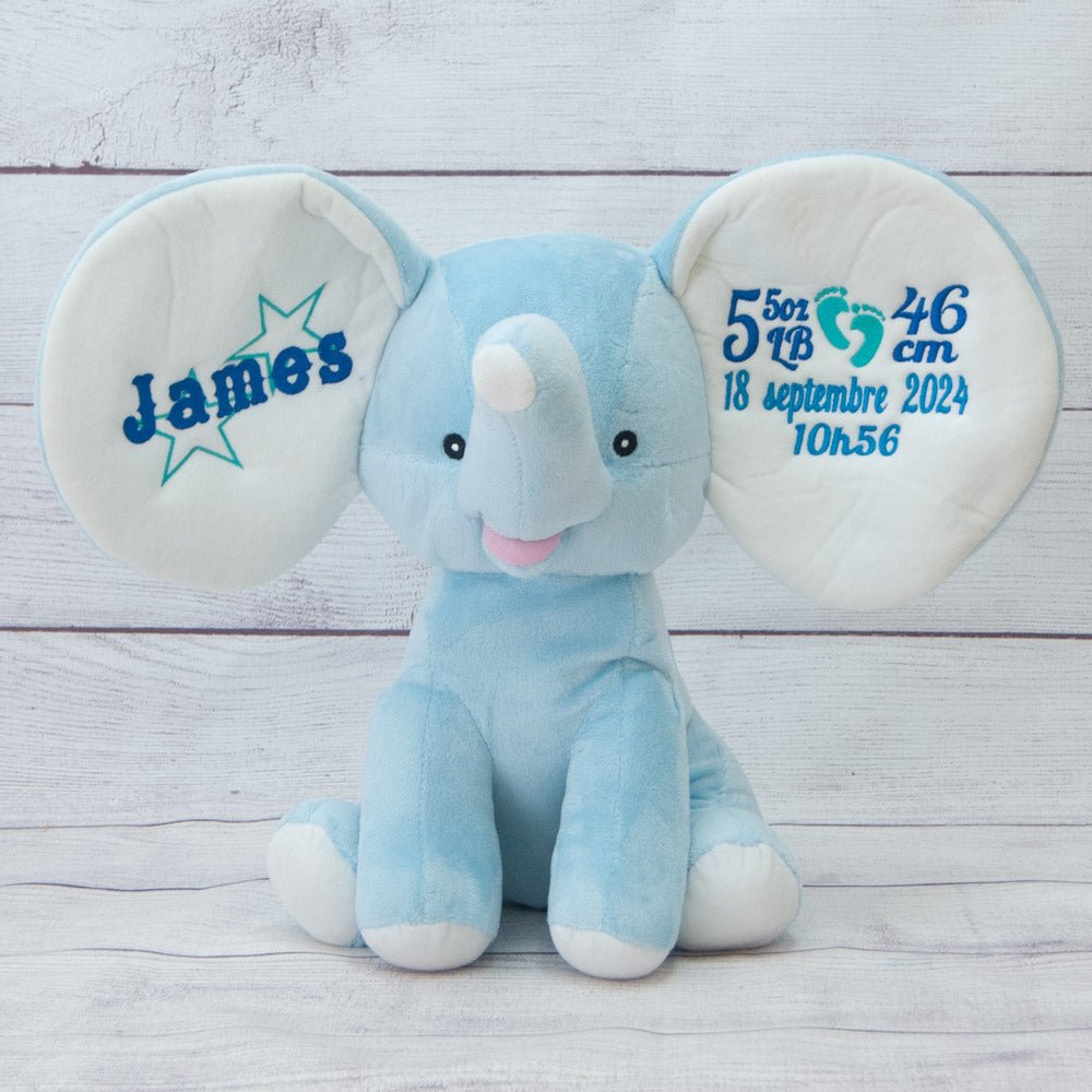 Glacier the Blue Elephant - Plush