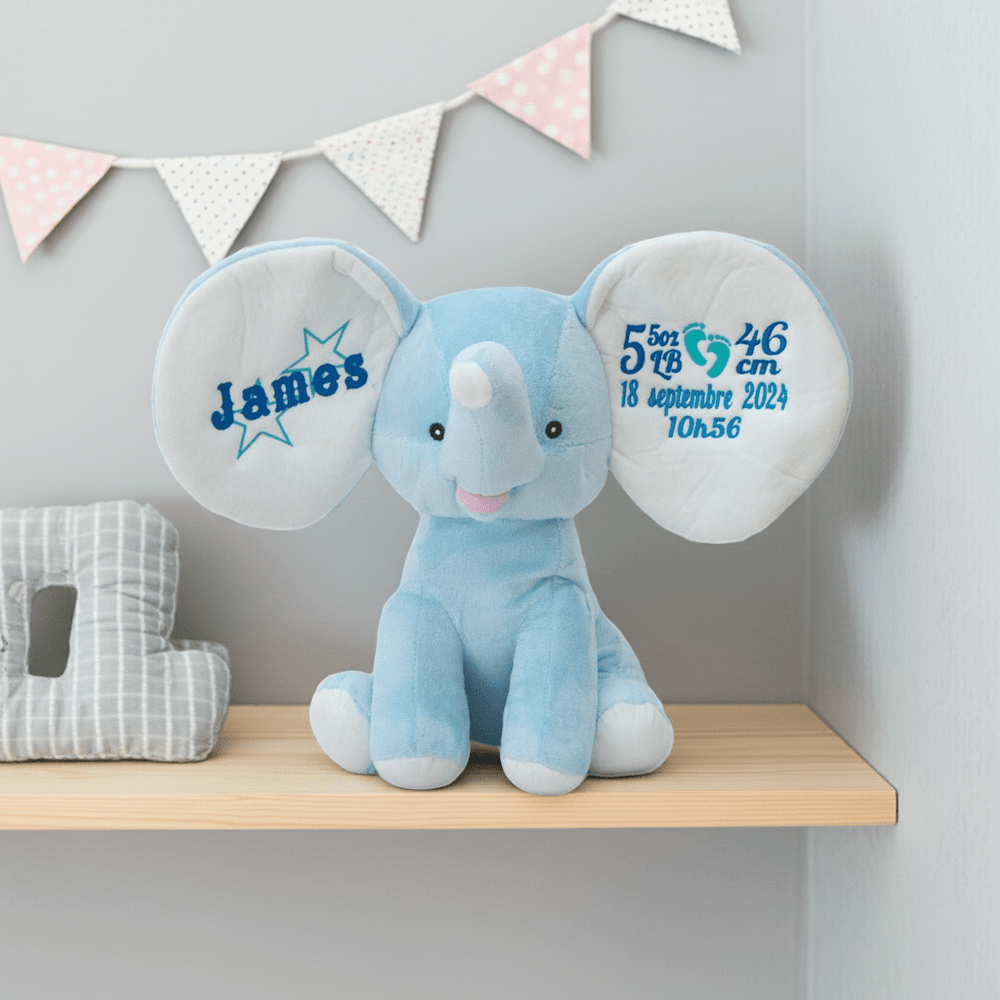 Glacier the Blue Elephant - Plush