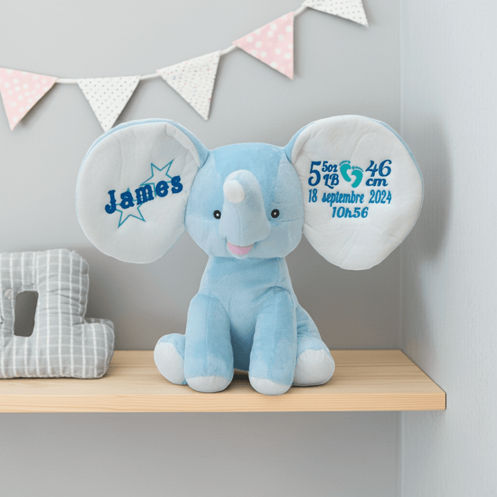 Glacier the Blue Elephant - Plush