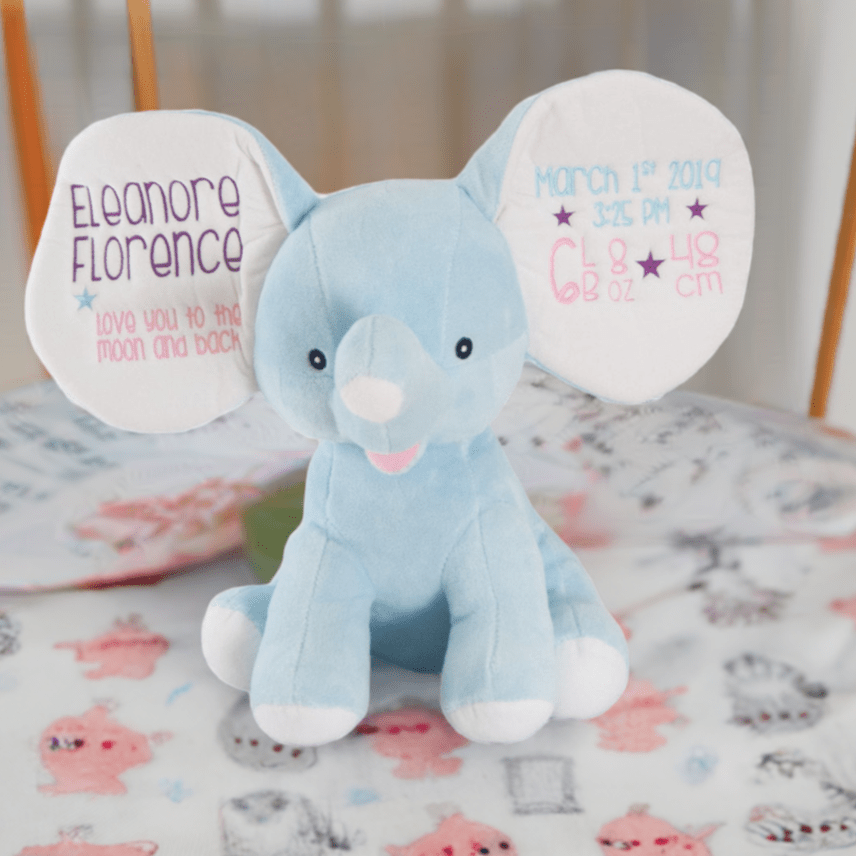 Glacier the Blue Elephant - Plush