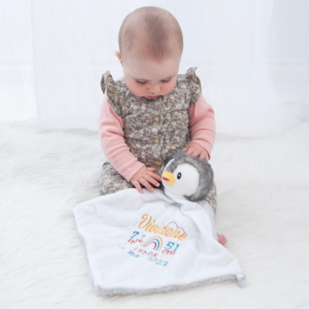 Grey Penguin Lovey - Blankey