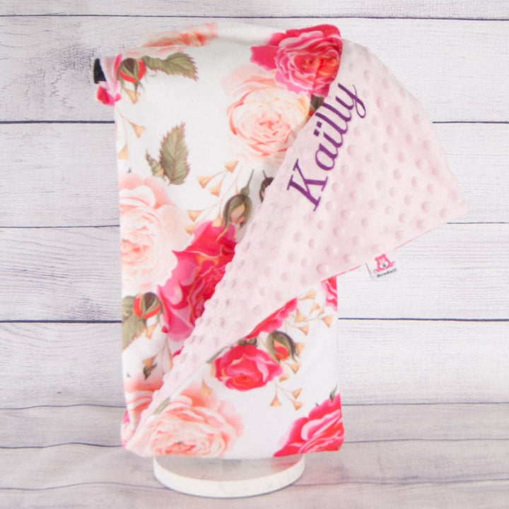 Roses on Pink - Blanket