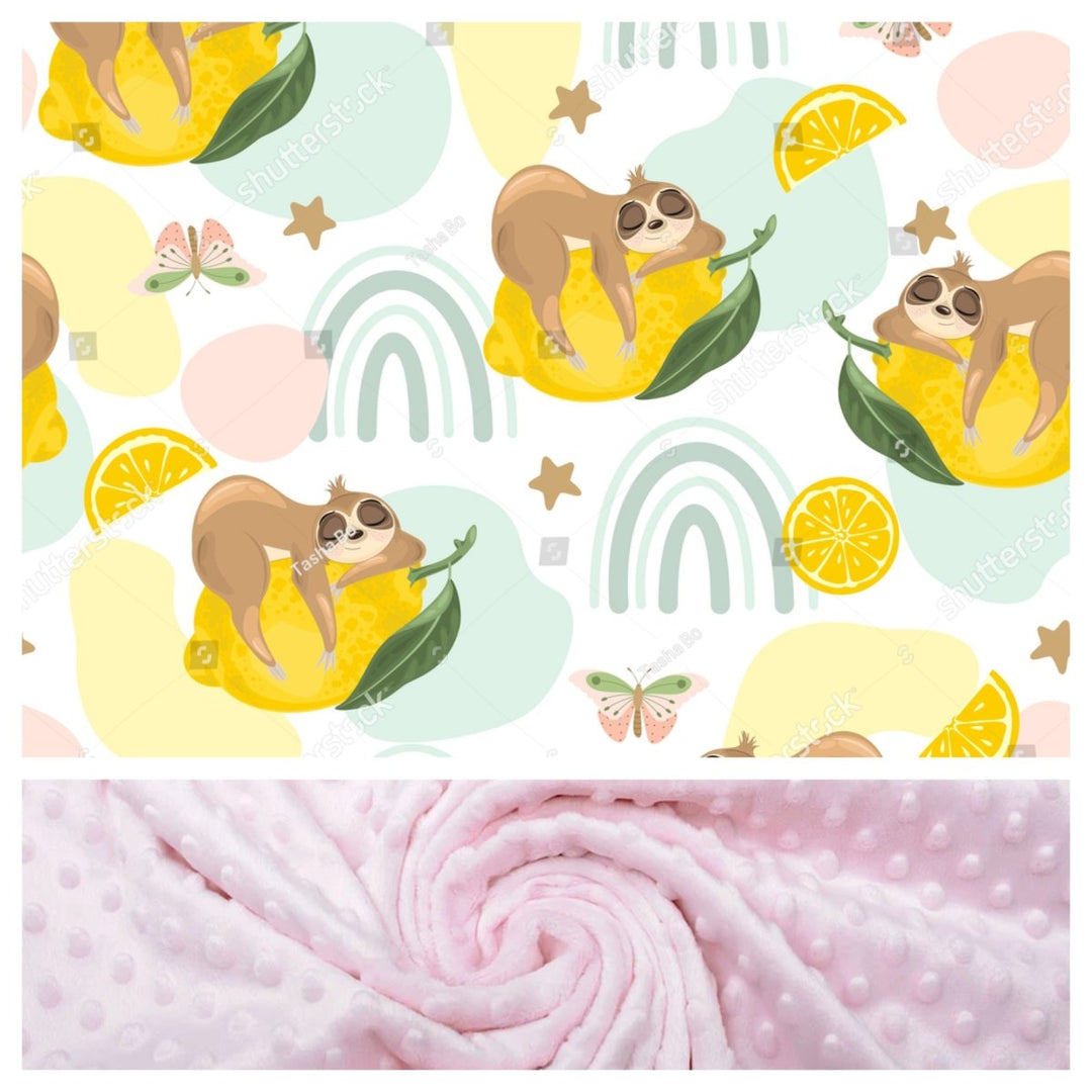 Sloths and Pink PRE - ORDER - Blanket