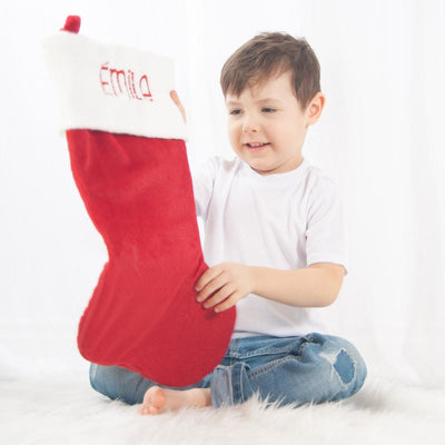 Bas noel brodé Canada Quebec