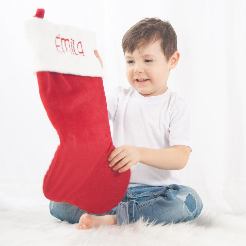 Bas noel brodé Canada Quebec