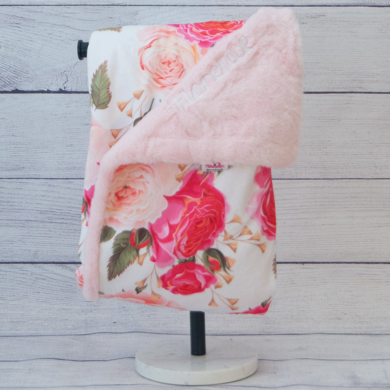 Couverture fourrure rose quebec