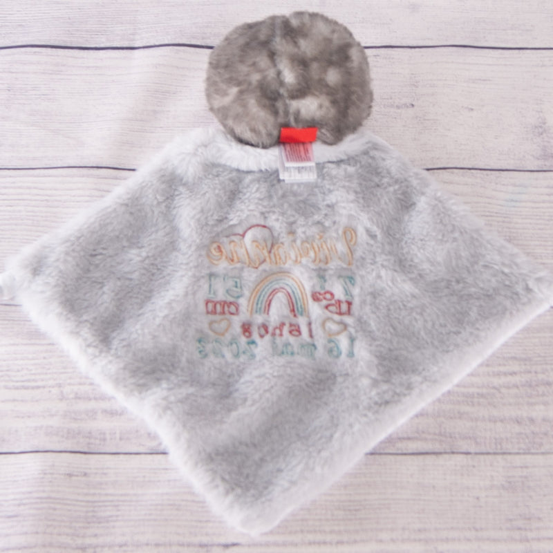 doudou pingouin gris
