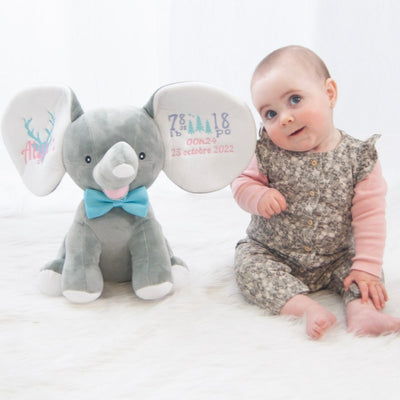 grey elephant with name