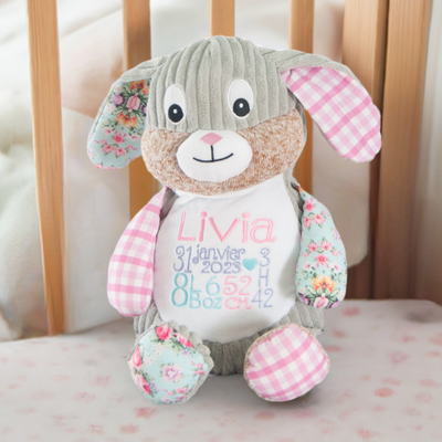 Toutou lapin naissance bébé fille