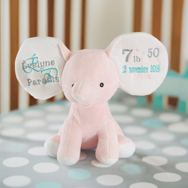 Pink elephant with birth stats canada