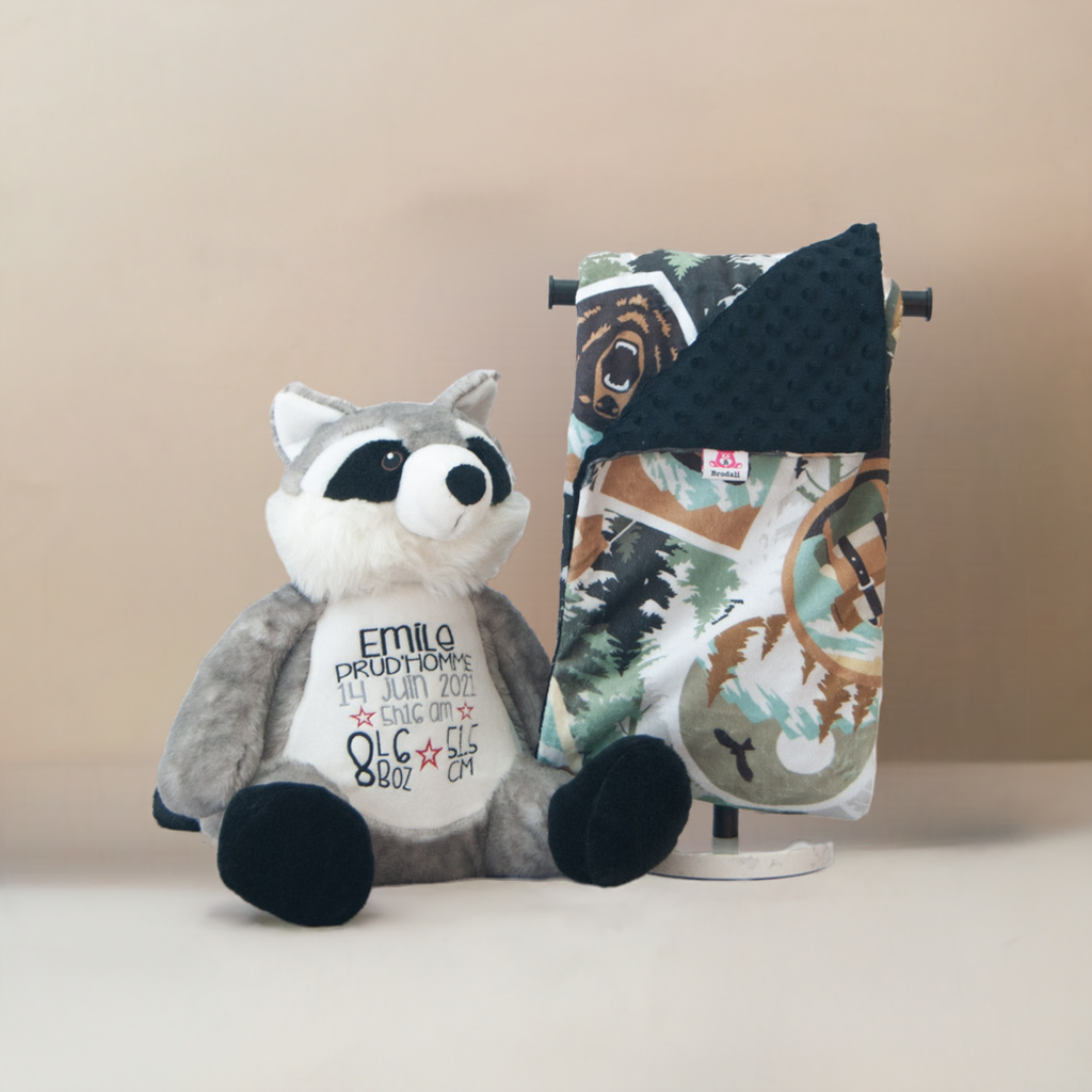 Raccoon and Adventure Blanket
