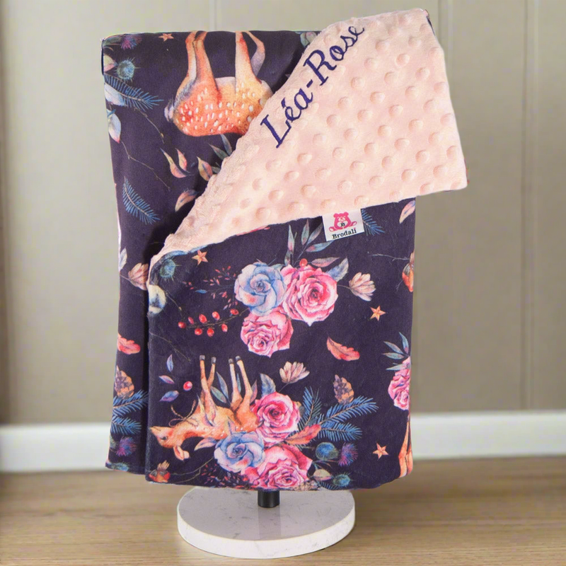 blanket with name for baby girl