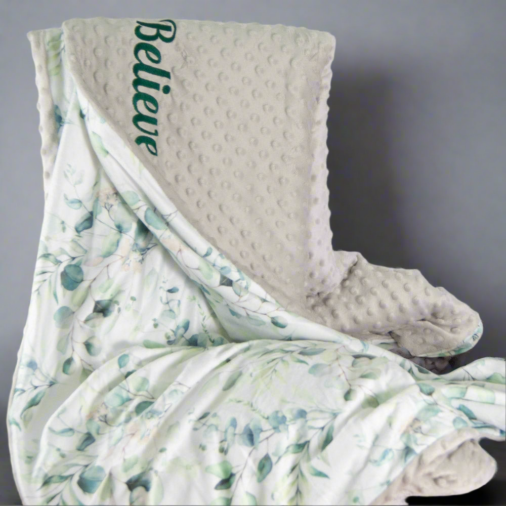 couverture eucalyptus en minky