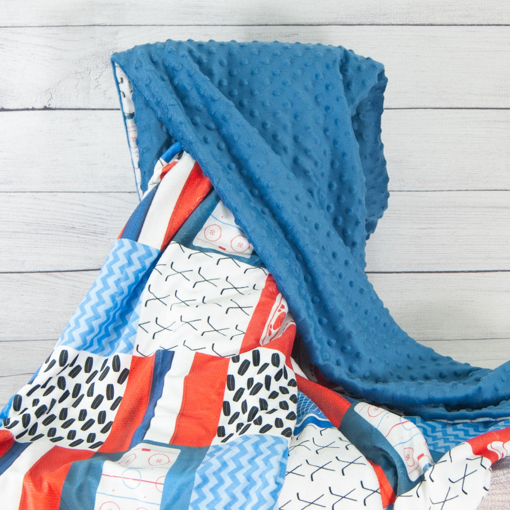 couverture hockey adulte minky
