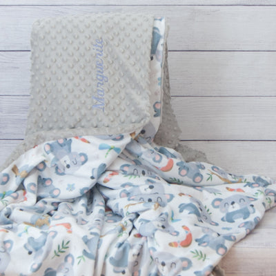 couverture koalas adulte minky