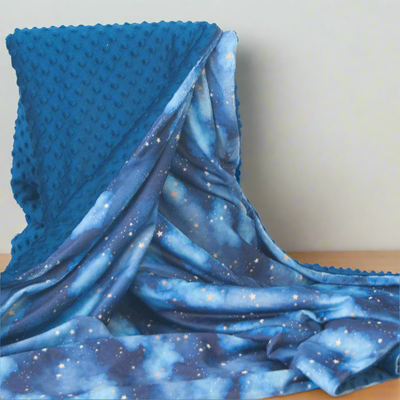 couverture nuit etoiles minky