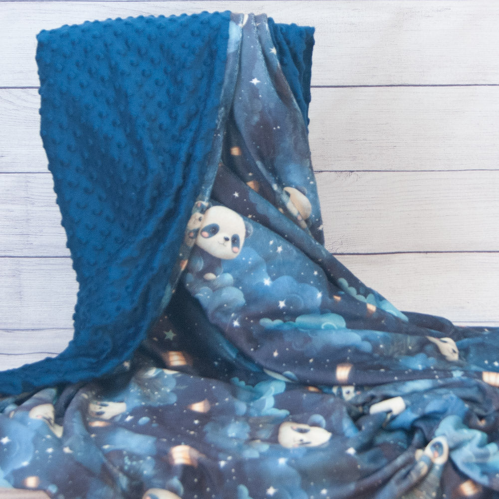 couverture pandas lanternes adulte