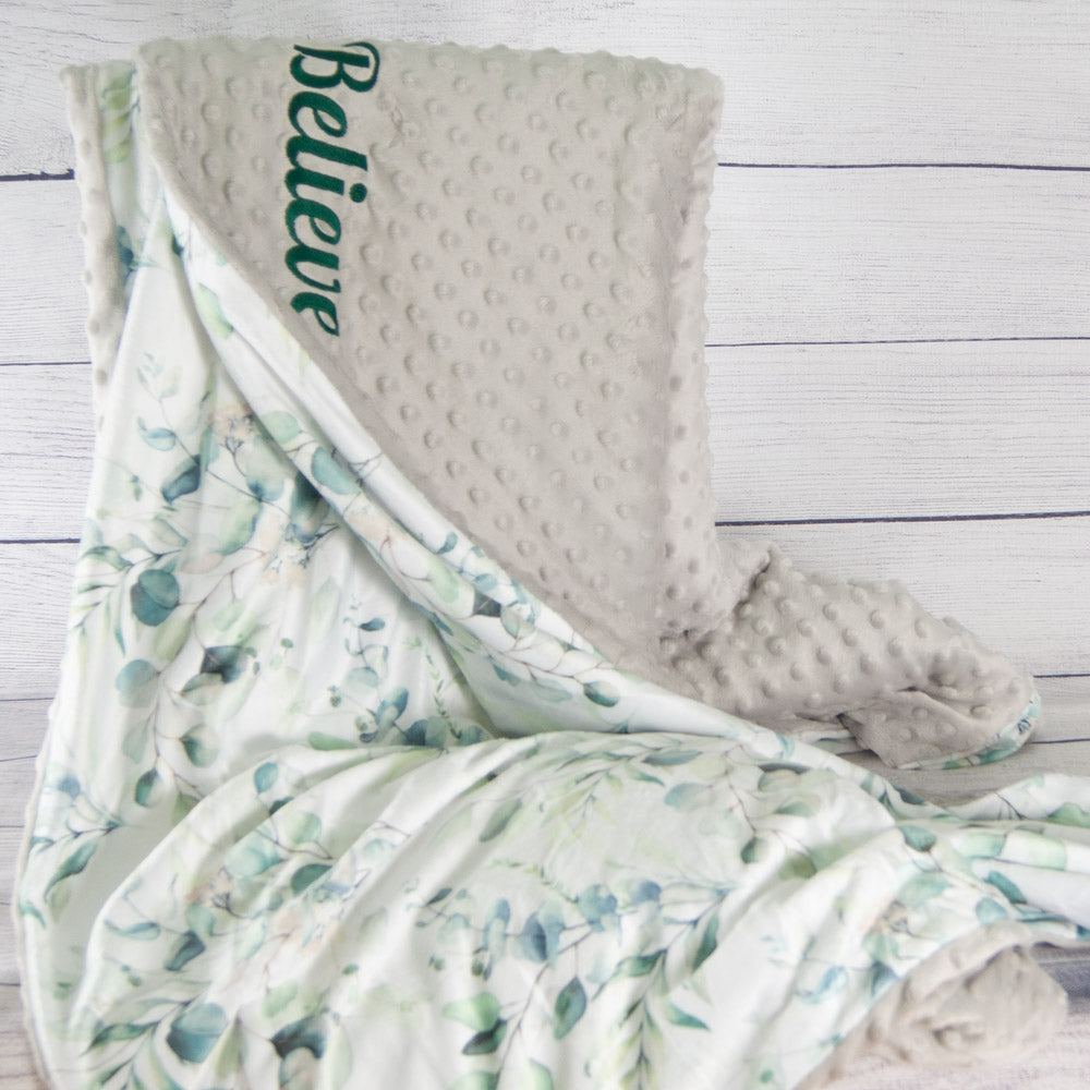 eucalyptus blanket adult minky