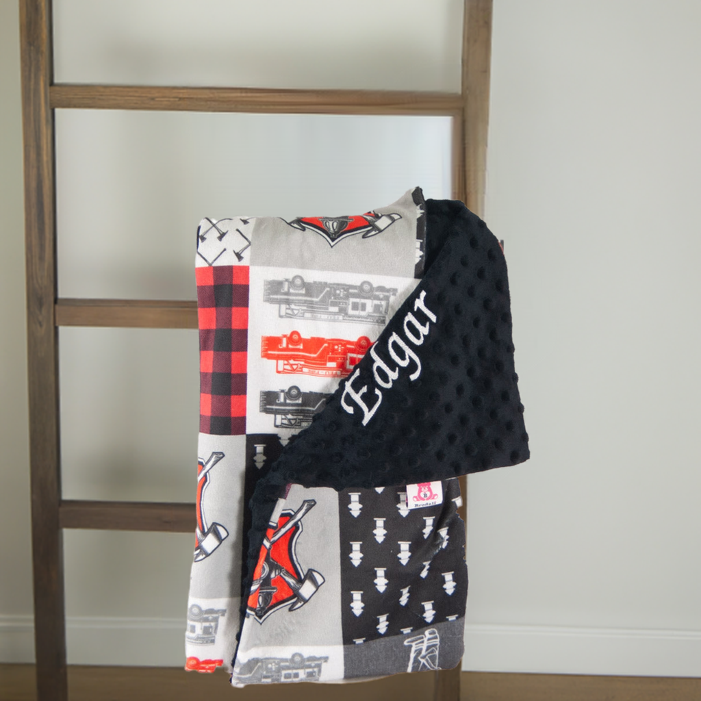 baby blanket firefighter with name canada