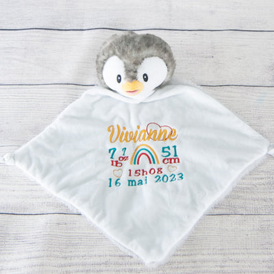 grey penguin lovey