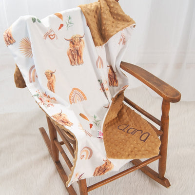 highland cow blanket