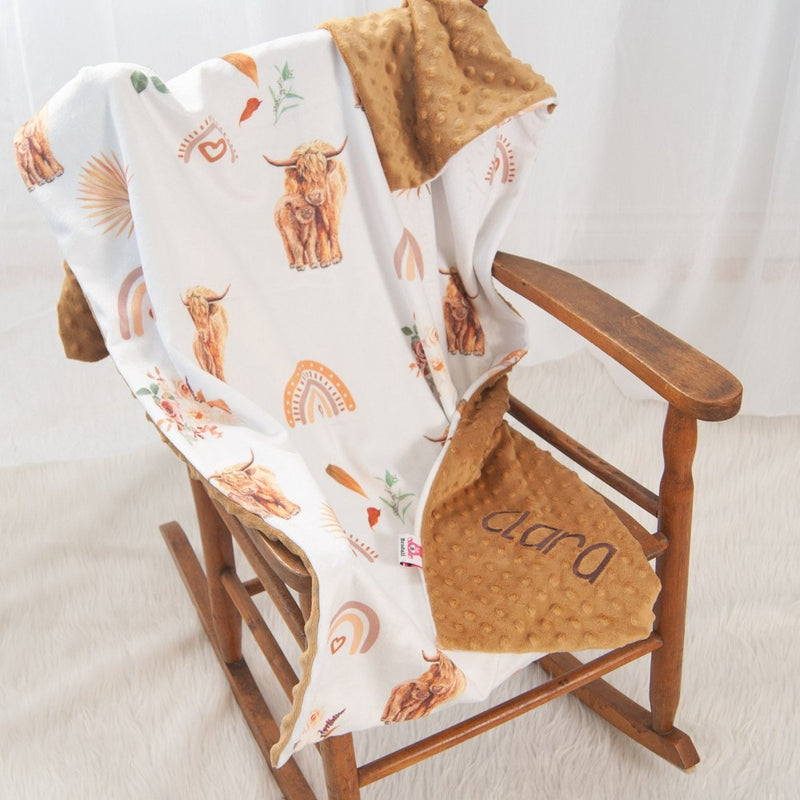 highland cow blanket