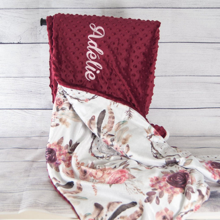 Jumbo - Boho Flowers Blanket - Blanket