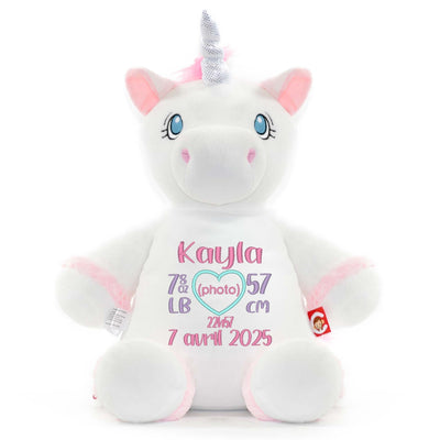 toutou licorne personnalisee fille