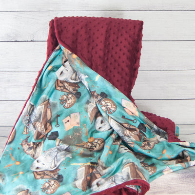 minky twin bed blanket harry potter