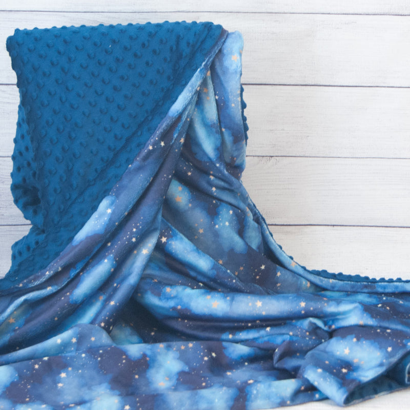 night sky jumbo adult blanket minky