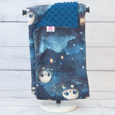 pandas lanterns blanket