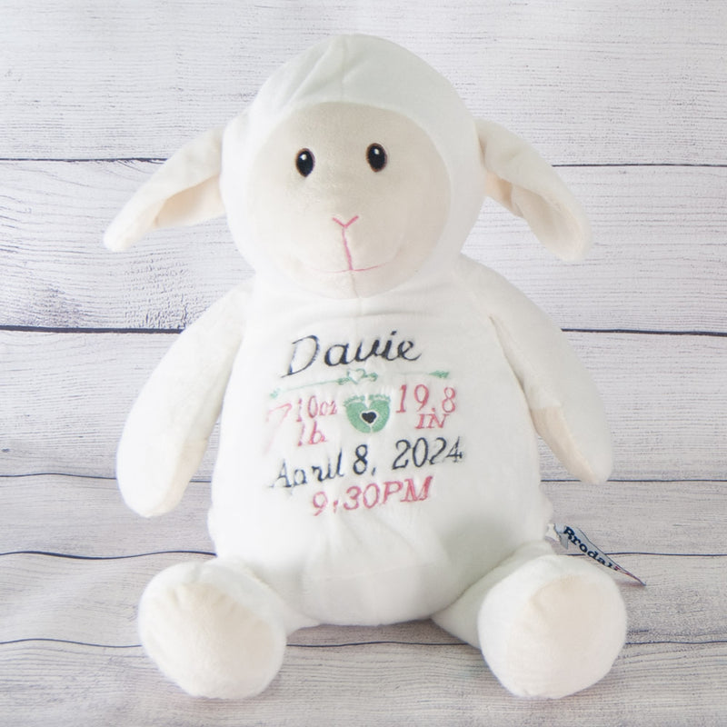 personalized lamb customized stuffie
