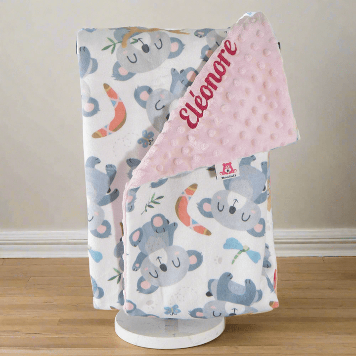 Pink Koalas Blanket - Blanket