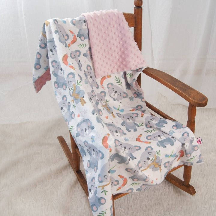 pink koalas blanket