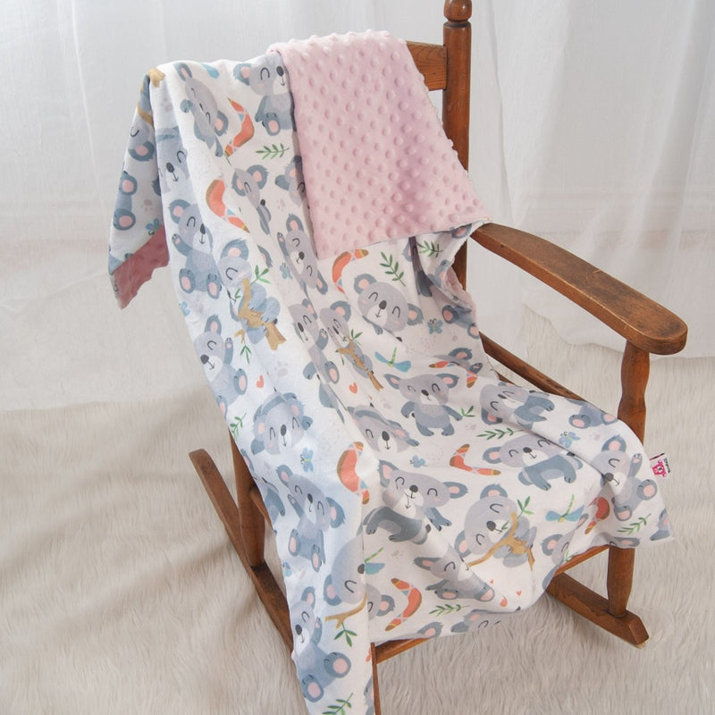 pink koalas blanket