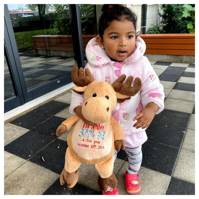 Personalized stuffed moose canada