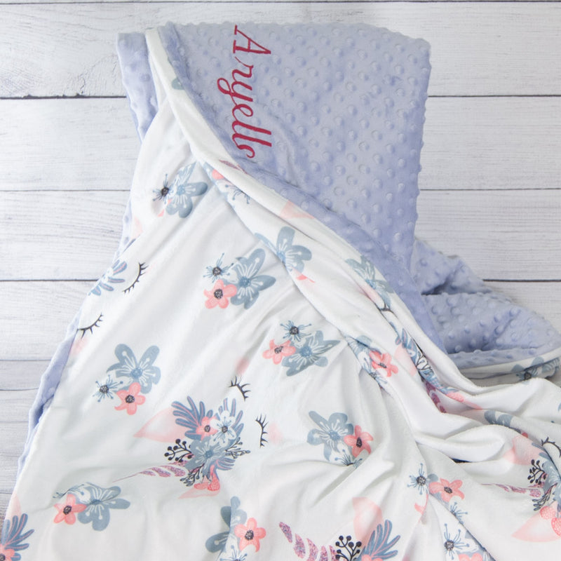 unicorns blanket twin bed