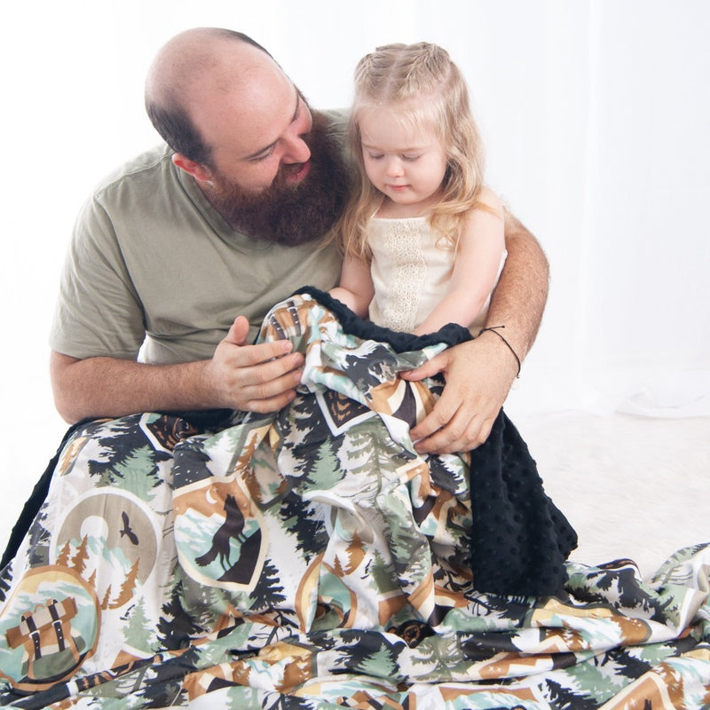 Camping adventure adult blanket