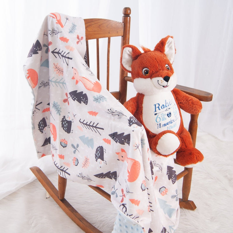 Personalized stuffed fox