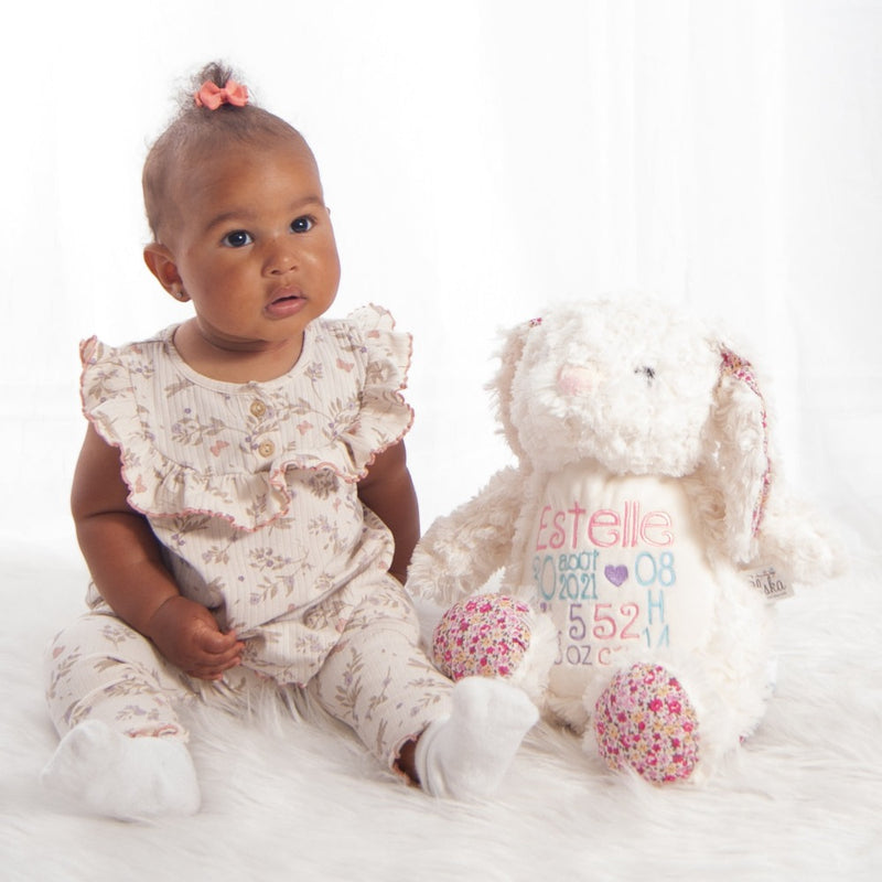 toutou fleuri pour fille personnalisé