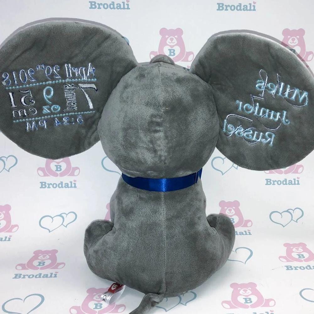 Banff the Dumble Stuffed Elephant - Grey - Plush