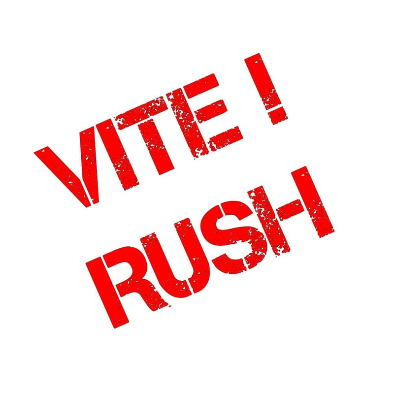 Rush! - $15.00: express rapide urgent vite