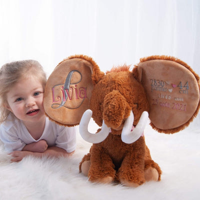 Personalized stufed mammoth