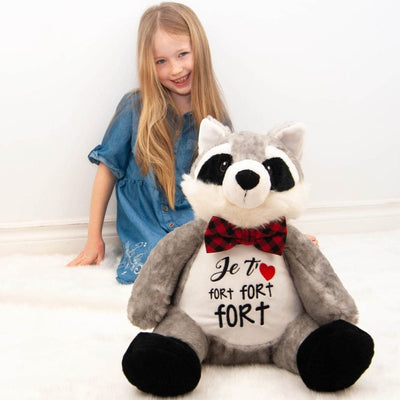 Personalized raccoon stuffie