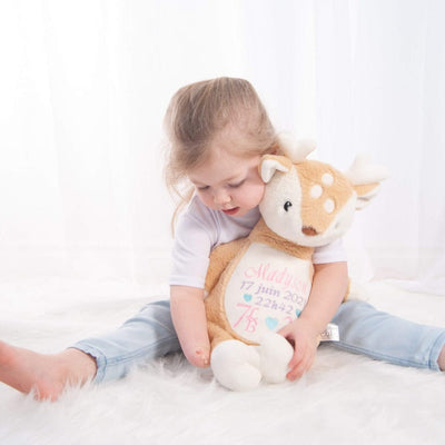 Personalized memory bear fawn