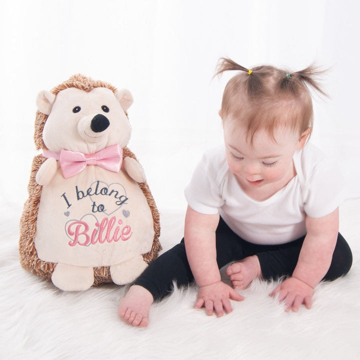 Custom hedgehog teddy with name