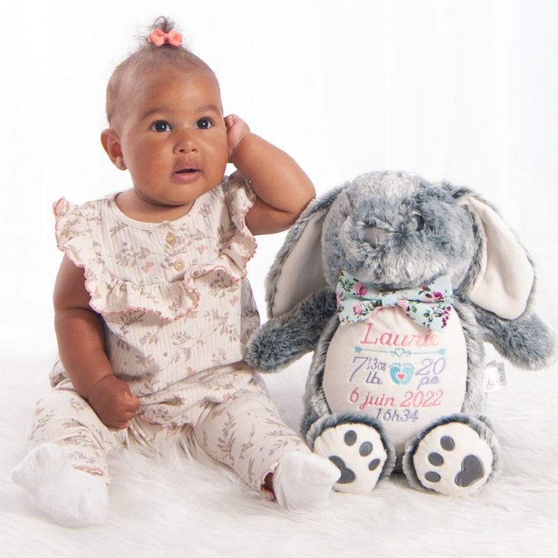 Toutou lapin personnalisé avec nom
