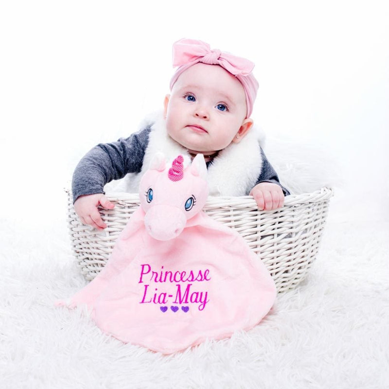 Pink Unicorn Lovey 